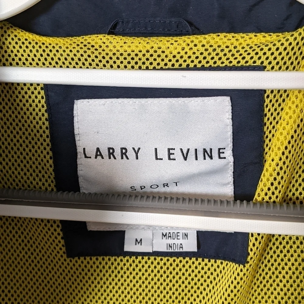Vintage Larry Levine Sport Women's Nautical Navy Blue Anorak Jacket Size‎ Medium
